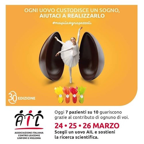 Anche quest'anno Scala aderisce a iniziativa Uova di Pasqua AIL per sostenere la ricerca