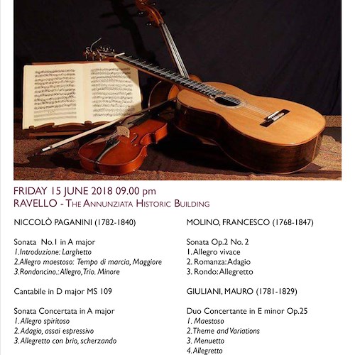 Chamber Music in Ravello, gli appuntamenti del week-end