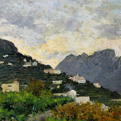 Denominato erroneamente "Monte Finestra", Cava Storie rivela che il dipinto di Tafuri raffigura il Brusara di Ravello