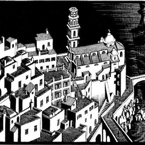 Escher da oggi al Pan di Napoli. In mostra opere realizzate fra Atrani e Ravello