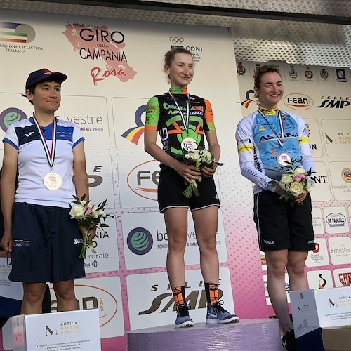 Giro Campania in Rosa, a Ravello trionfa la piacentina Elena Franchi [CLASSIFICHE]