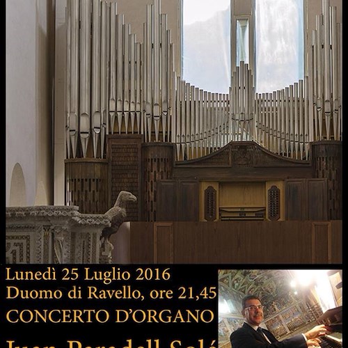 Juan Paradell Solé, l'organista di Papa Francesco torna a esibirsi nel Duomo di Ravello