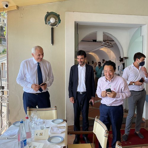 La Food and Agriculture Organization (FAO) in Costa d’Amalfi con il direttore generale Qu Dongyu e il vice Maurizio Martina /FOTO