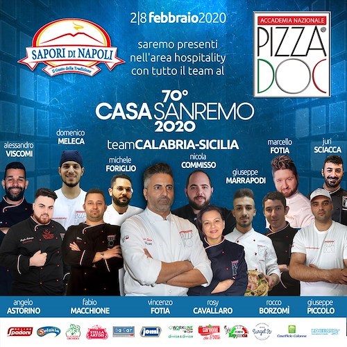 La pizza DOC ed i sapori di Napoli al 70esimo Festival di Sanremo