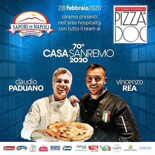 La pizza DOC ed i sapori di Napoli al 70esimo Festival di Sanremo