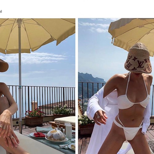 Leonie Hanne in vacanza tra Capri e Ravello: la modella tedesca innamorata della Costiera Amalfitana