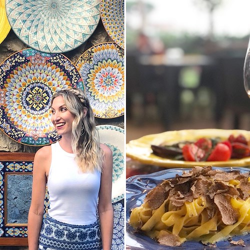 Leslie Durso innamorata di Ravello e della nostra cucina: il suo post commuove la città della musica