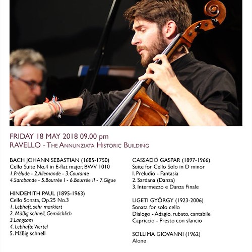Ravello: 18-19 maggio un weekend di concerti all’Annunziata