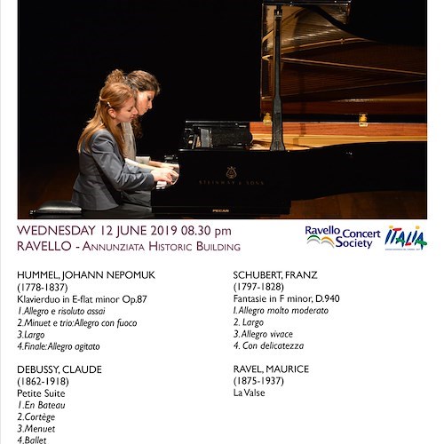 Ravello Concert Society, gli appuntamenti della settimana