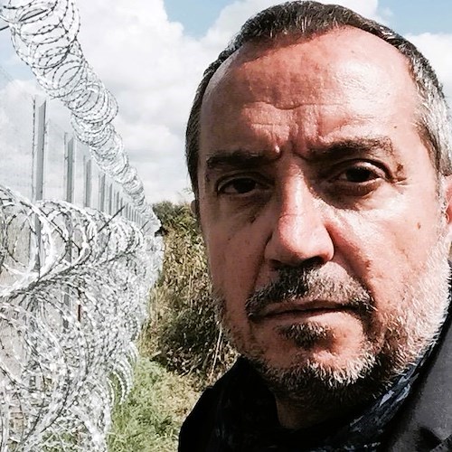 Franco Di Mare alla frontiera serbo ungherese