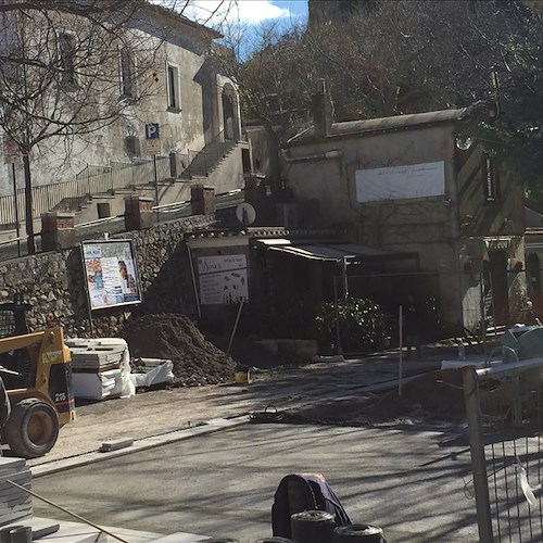 Ravello, lavori a Piazza Fontana: prorogato fino al 20 febbraio divieto di circolazione