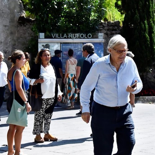 Vittorio Sgarbi a Villa Rufolo<br />&copy; Nicola Mansi