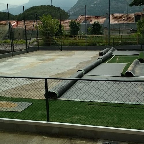 Ravello, nuovo campo da tennis presenta primi difetti: Comune corre ai ripari [FOTO]