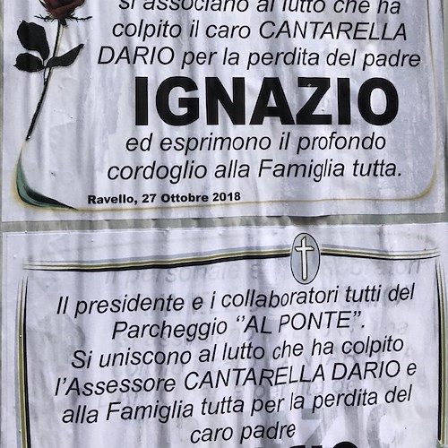 Ravello piange Ignazio Cantarella, addio allo storico tassista