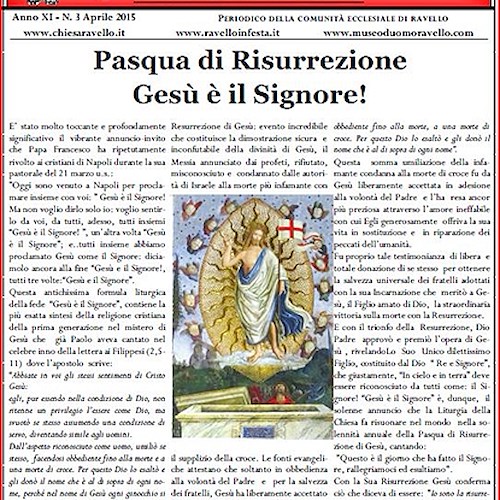 Ravello, pubblicato il numero di Pasqua di "Incontro per una Chiesa Viva"