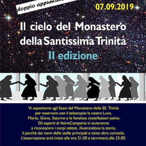 Ravello, ritornano le osservazioni astronomiche agli scavi del monastero della Trinità