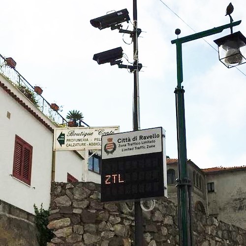 Ravello, Ztl: collaudato il nuovo impianto di telecamere nel centro storico