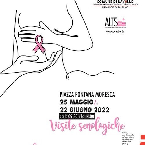 Tumore al seno: a Ravello due giorni dedicati alla prevenzione. Come prenotare 