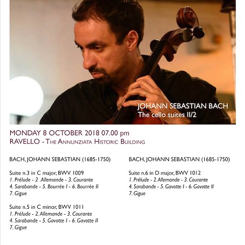 Una nuova settimana di concerti a Ravello per pianoforte e violoncello
